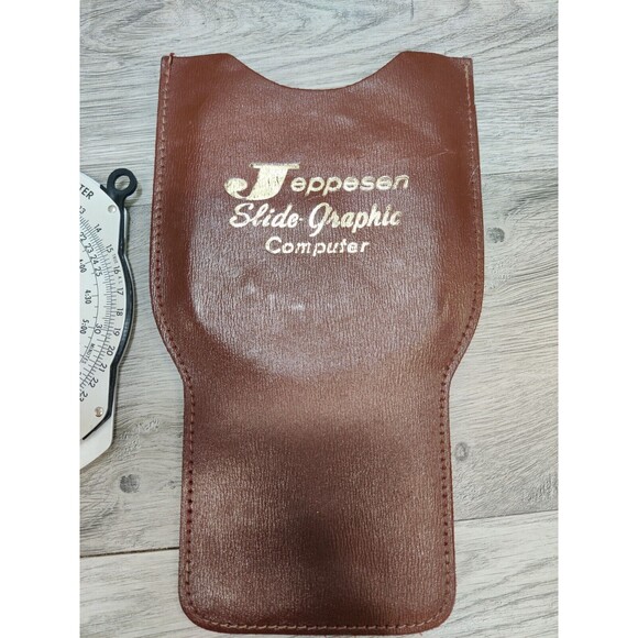 Jeppesen Slide Graphic Flight Computer with Case & Felsenthal E-6B Vintage RARE - Picture 2 of 12